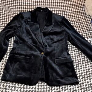 Express Black Velvet Women's Blazer